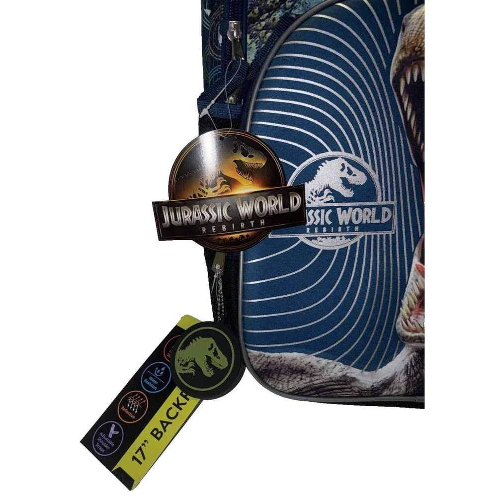 Universal Jurassic World Roar Some 17in TRex Graphic Backpack with 3D Cone Spike